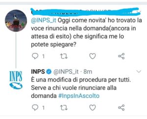 inps rinuncia bonus